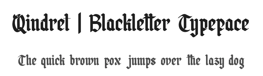 Qindret | Blackletter Typeface by Denustudios — Blackletter Font