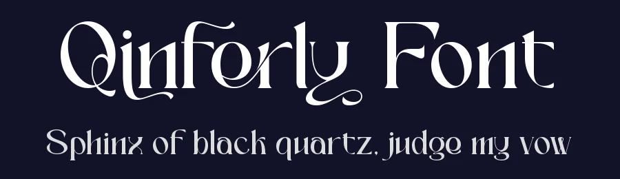 Qinferly Font by letterara — Serif Font — thumbnail 2