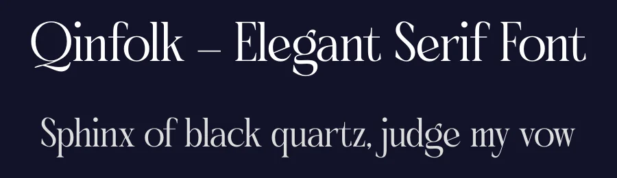 Qinfolk – Elegant Serif Font by timelesstype.co — Display Font — thumbnail 2
