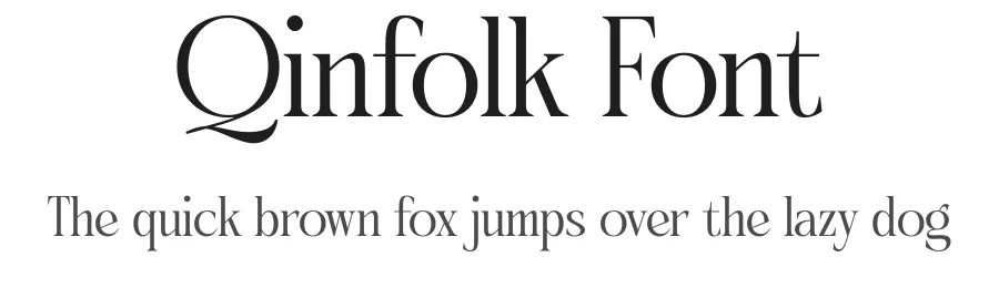Qinfolk Font by timelesstype.co — Display Font
