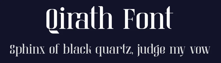 Qirath Font by Rismatype — Display Font — thumbnail 2