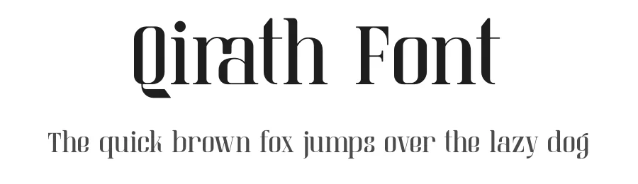 Qirath Font by Rismatype — Display Font