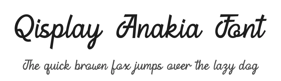 Qisplay Anakia Font by timelesstype.co — Display Font