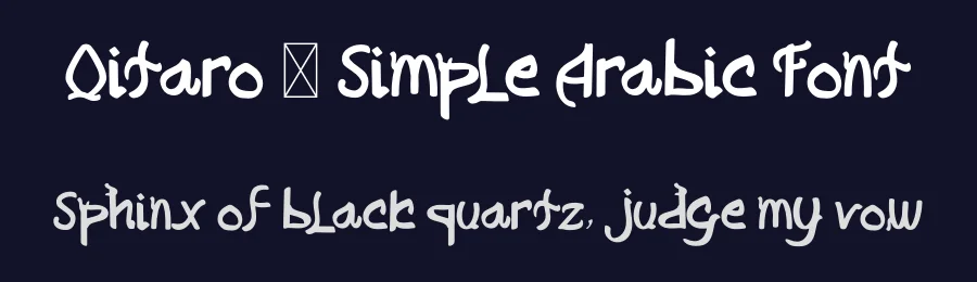 Qitaro – Simple Arabic Font by Dhabee — Script Handwritten Font — thumbnail 2