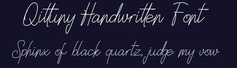 Qittuny Handwritten Font by Icreatype — Decorative Font — thumbnail 2