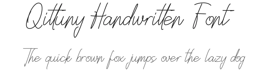 Qittuny Handwritten Font by Icreatype — Decorative Font