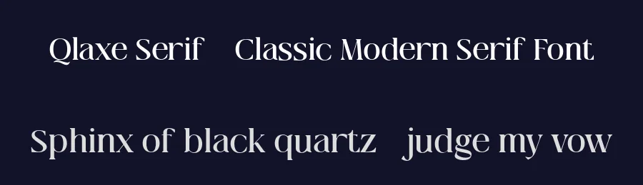 Qlaxe Serif – Classic Modern Serif Font by Nollevs — Serif Font — thumbnail 2