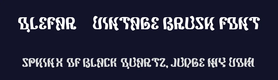 Qlefar – Vintage Brush Font by Dhabee — Script Handwritten Font — thumbnail 2