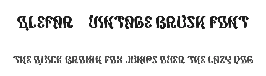 Qlefar – Vintage Brush Font by Dhabee — Script Handwritten Font