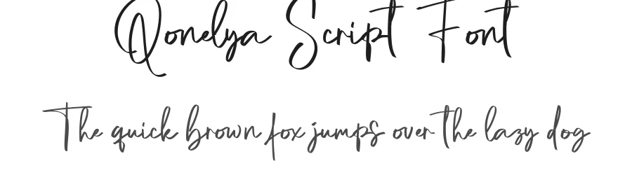 Qonelya Script Font by pustudionet — Script Handwritten Font