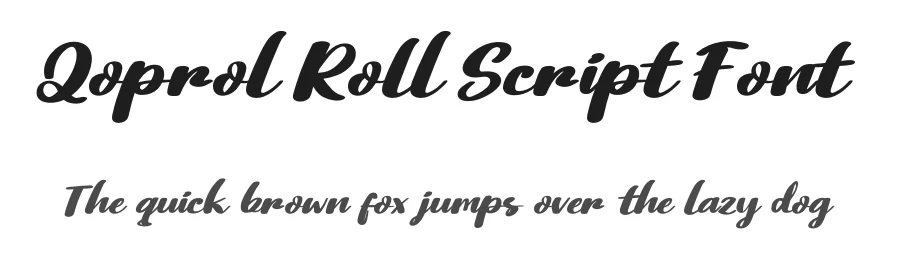 Qoprol Roll Script Font by twinletter — Script Handwritten Font