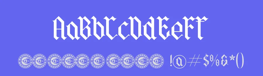 Qordhion Font by mooneseye666 — Blackletter Font — thumbnail 3