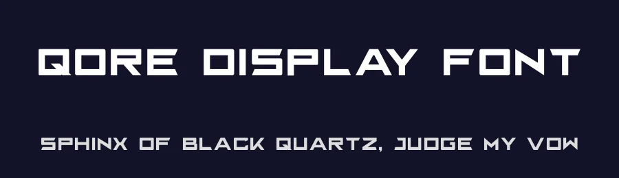 Qore Display Font by Linecreative — Display Font — thumbnail 2