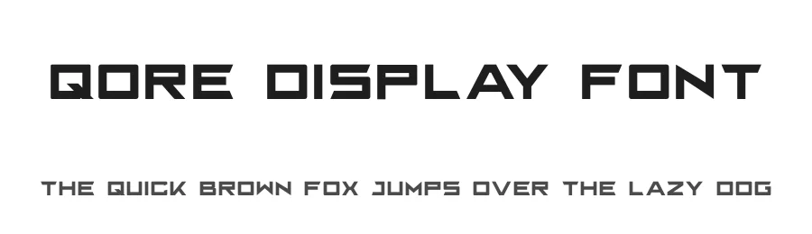 Qore Display Font by Linecreative — Display Font
