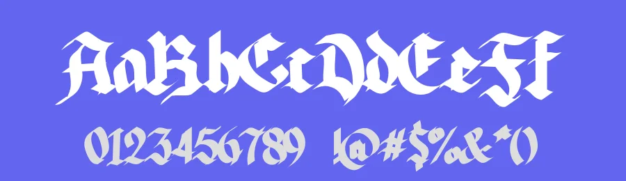 Qore Dunos Font by Almairatype — Blackletter Font — thumbnail 3