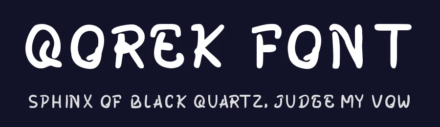 Qorek Font by ambara_studio — Display Font — thumbnail 2