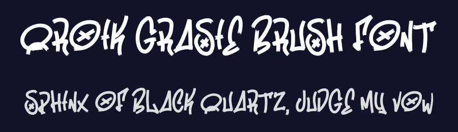 Qroik Grasie Brush Font by Dhabee — Script Handwritten Font — thumbnail 2
