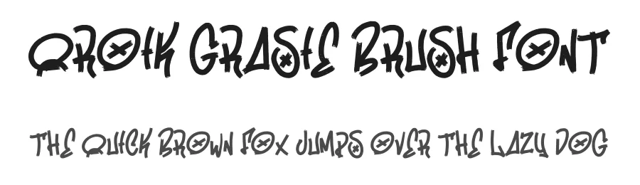 Qroik Grasie Brush Font by Dhabee — Script Handwritten Font