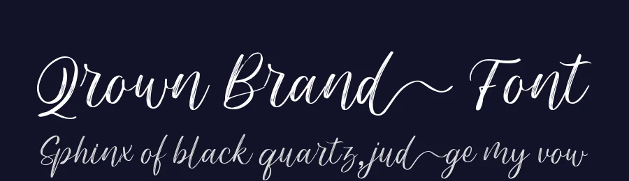 Qrown Brand Font by alit design — Script Handwritten Font — thumbnail 2