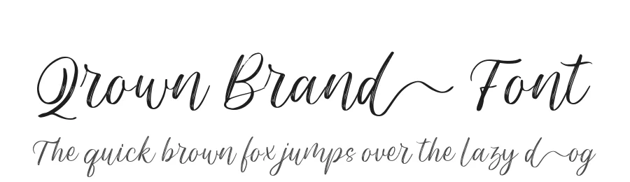 Qrown Brand Font by alit design — Script Handwritten Font