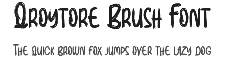 Qroytore Brush Font by Dhabee — Script Handwritten Font