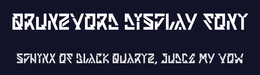 Qrunzvord Display Font by Dhabee — Decorative Font — thumbnail 2