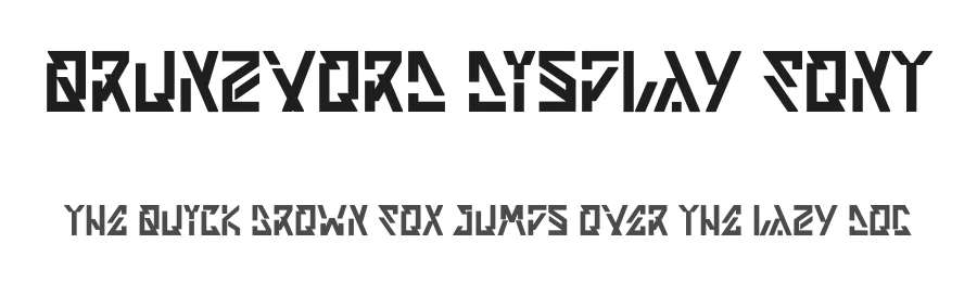 Qrunzvord Display Font by Dhabee — Decorative Font