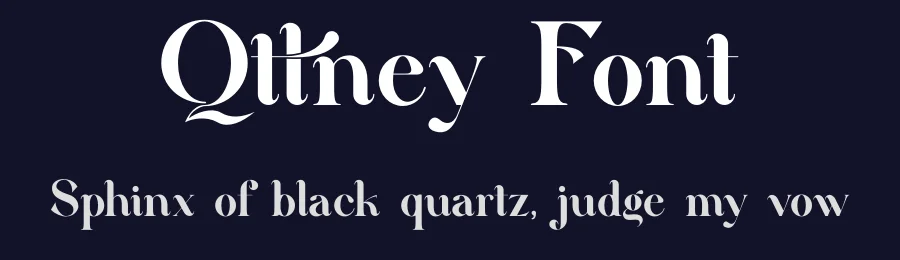 Qttney Font by yaqublekker — Display Font — thumbnail 2