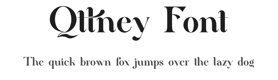 Qttney Font by yaqublekker — Display Font