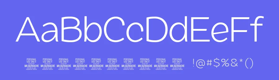 Quache Sans Serif Font by Mans Greback — Sans Serif Font — thumbnail 3