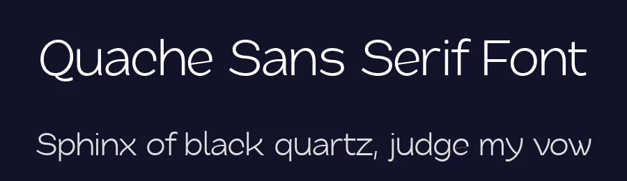 Quache Sans Serif Font by Mans Greback — Sans Serif Font — thumbnail 2