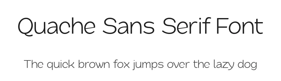 Quache Sans Serif Font by Mans Greback — Sans Serif Font