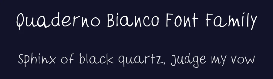 Quaderno Bianco Font Family by Monofonts — Script Handwritten Font — thumbnail 2