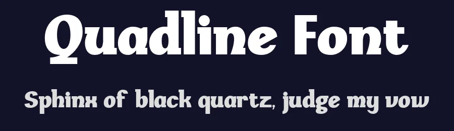 Quadline Font by roomspace.cl — Decorative Font — thumbnail 2