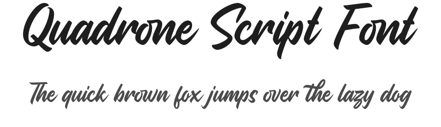 Quadrone Script Font by Wacaksara Co. — Script Handwritten Font