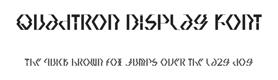 Quadtron Display Font by Dhabee — Decorative Font