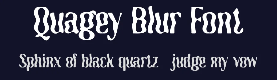 Quagey Blur Font by craftsupplyco — Display Font — thumbnail 2