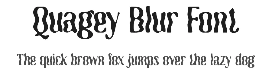 Quagey Blur Font by craftsupplyco — Display Font