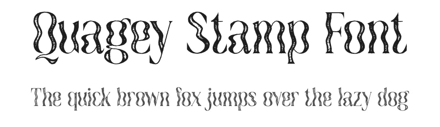 Quagey Stamp Font by craftsupplyco — Display Font