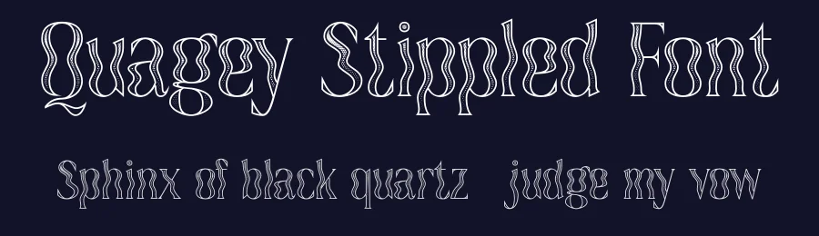 Quagey Stippled Font by craftsupplyco — Display Font — thumbnail 2