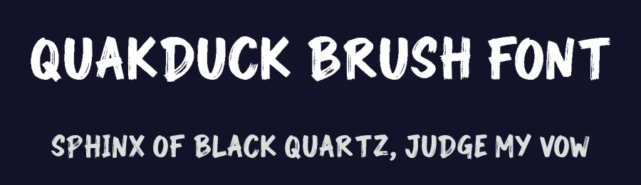 QuakDuck Brush Font by NazmulsDesign — Script Handwritten Font — thumbnail 2