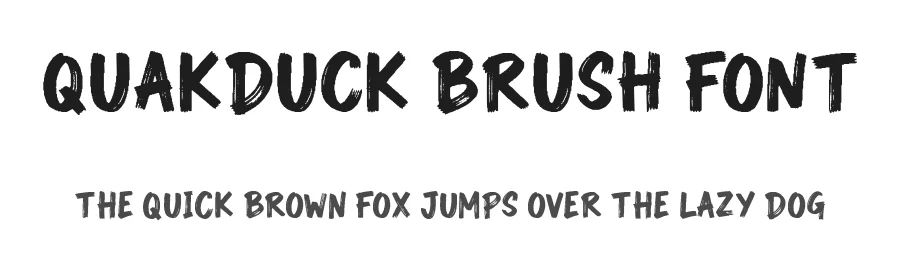 QuakDuck Brush Font by NazmulsDesign — Script Handwritten Font