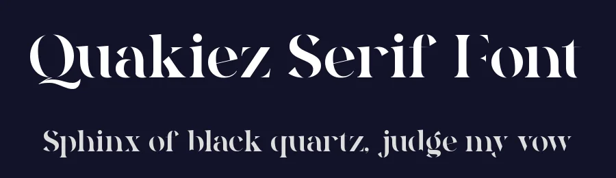 Quakiez Serif Font by Almarkha Type — Decorative Font — thumbnail 2