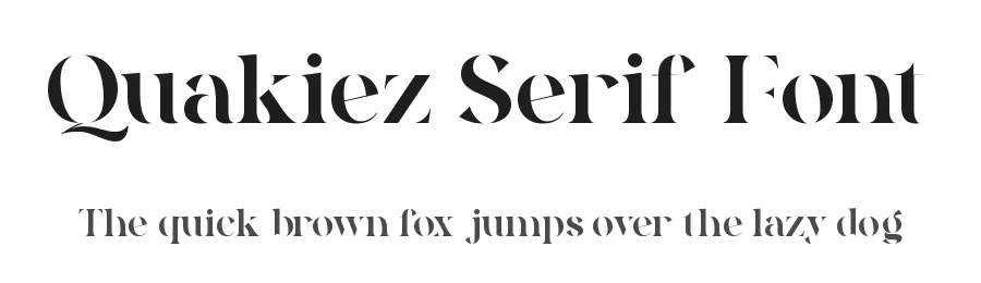 Quakiez Serif Font by Almarkha Type — Decorative Font