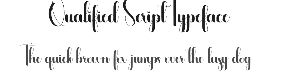 Qualified Script Typeface by andikastudio — Script Handwritten Font