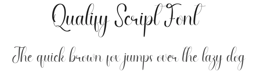 Qualify Script Font by andikastudio — Script Handwritten Font