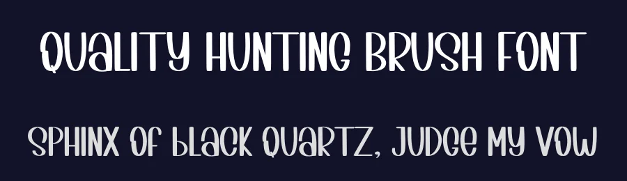 Quality Hunting Brush Font by inermediaSTUDIO — Display Font — thumbnail 2