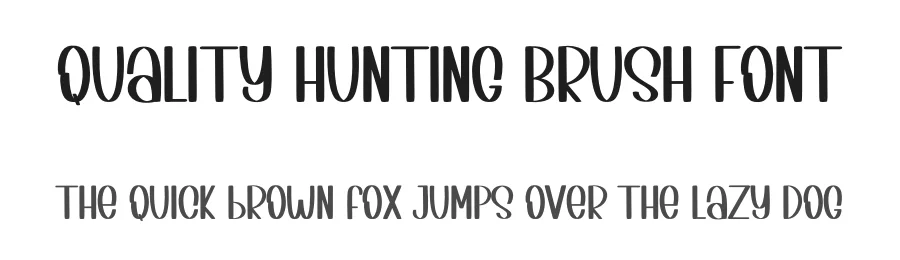 Quality Hunting Brush Font by inermediaSTUDIO — Display Font