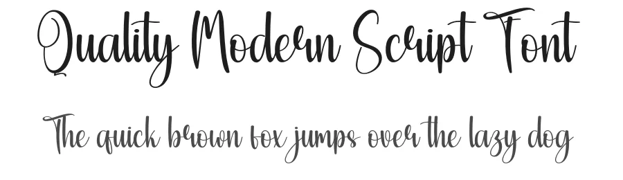 Quality Modern Script Font by creativeletter — Script Handwritten Font