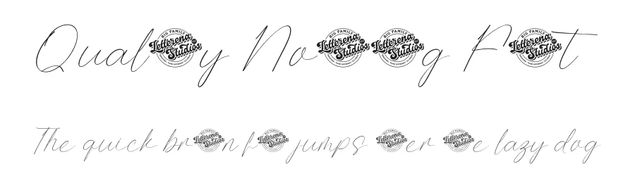 Quality Nosting Font by letterenastudios — Script Handwritten Font